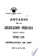 Anuario de la legislación peruana