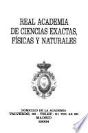 Anuario de la Real Academia de Ciencias