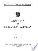 Anuario de legislación agrícola