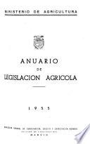 Anuario de legislación agricula