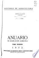 Anuario de legislación agricula