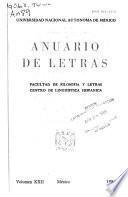 Anuario de letras