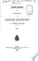 Anuario del Cuerpo Facultativo de Archiveros, Bibliotecarios y Anticuarios