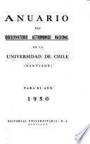 Anuario del Observatorio astronómico nacional de la Universidad de Chile para el año ...