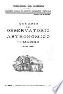 Anuario del Real observatorio de Madrid