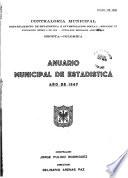Anuario estadístico de Bogotá, Distrito Especial