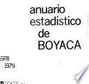 Anuario estadístico de Boyacá