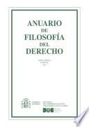 Anuario Filosofía del Derecho 2024, nueva época, tomo XL