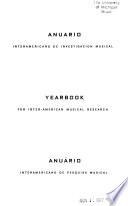 Anuario interamericano de investigación musical