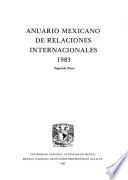 Anuario mexicano de relaciones internacionales