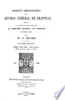 Aparato bibliográfico de la historia general de Filipinas deducido de la colección que posee en Barcelona la Compañia general de tabacos de dichas islas