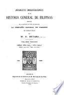 Aparato bibliográfico de la historia general de Filipinas deducido de la colección que posee en Barcelona la Compan̥ía General de Tabacos de dichas islas: 1887-1905; 1811-1905