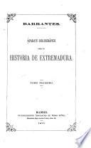 Aparato bibliográfico para la historia de Extremadura