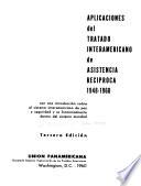 Aplicaciones del Tratado interamericano de asistencia recíproca, 1948-1960