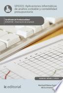 Aplicaciones informáticas de análisis contable y contabilidad presupuestaria. ADGN0108