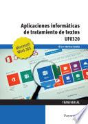 Aplicaciones informáticas de tratamiento de textos. Microsoft Word 365
