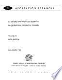 Aportacion Española. 20e Congrès International de Géographie ... Royaume Uni ... Julio-Agosto 1964 ...
