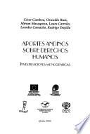 Aportes andinos sobre derechos humanos