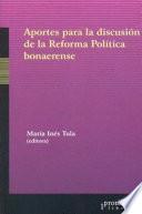 Aportes para la discusión de la reforma política bonaerense