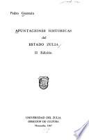 Apuntaciones historicas del estado Zulia