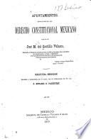Apuntamientos para el estudio del derecho constitucional mexicano