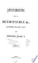 Apuntamientos para la historia