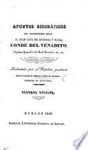 Apuntes biográficos del ... señor J. Ruiz de Apodaca y Eliza, Conde del Venadito. Segunda edicion