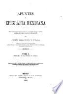 Apuntes de epigrafía mexicana