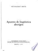 Apuntes de lingüística aborigen