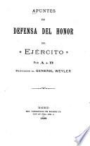 Apuntes en defensa del honor del ejército