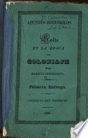 Apuntes históricos de Salta en la epoca del coloniaje