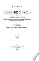 Apuntes para el estudio del clima de México
