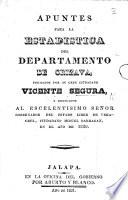 Apuntes para la estadística del departamento de Orizava