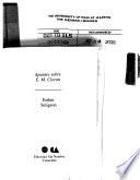 Apuntes sobre E.M. Cioran