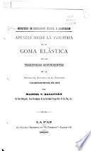 Apuntes sobre la industria de la goma elástica en los territorios dependientes de la Delagacion Nacional en el Noroeste y el Departamento del Beni