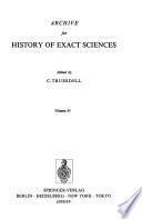 Archive for History of Exact Sciences
