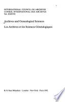 Archives Et Les Sciences Généalogiques