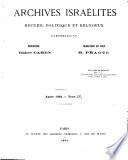Archives israélites