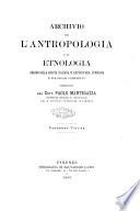 Archivio per l'antropologia e la etnologia