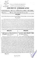 Archivo americano y espíritu de la prensa del mundo