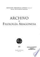 Archivo de filología aragonesa