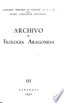 Archivo de filología aragonesa