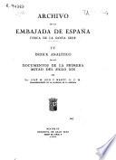 Archivo de la Embajada de España cerca de la Santa Sede