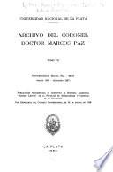 Archivo del coronel doctor Marcos Paz