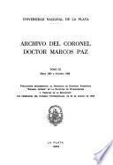 Archivo del coronel doctor Marcos Paz