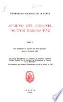 Archivo del coronel doctor Marcos Paz