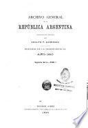 Archivo general de la República Argentina