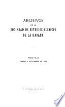 Archivos de la Sociedad de Estudios Clínicos de La Habana