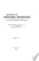 Archivos de psiquiatría y criminología aplicadas a las ciencias afines