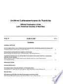 Archivos latinoamericanos de nutrición